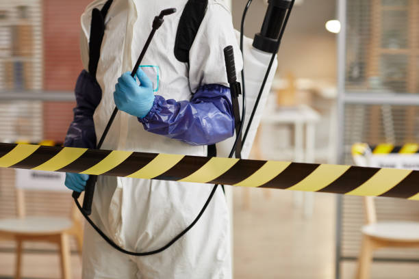 Professional Biohazard technician working in Pisgah, IA